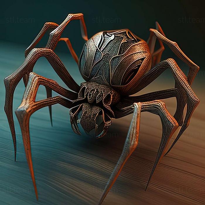 3д модель паука